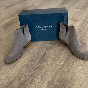 NWT, Cole Haan Women's Abbot Bootie  Stormcloud Suede